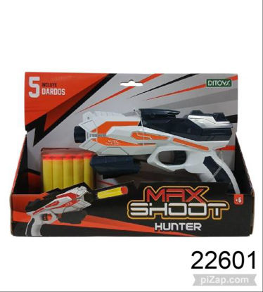 Imagen de PISTOLA LANZA DARDOS MAX SHOOT HUNTER 6.26